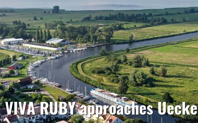 VIVA RUBY approaches Ueckermünde 14.07.2025