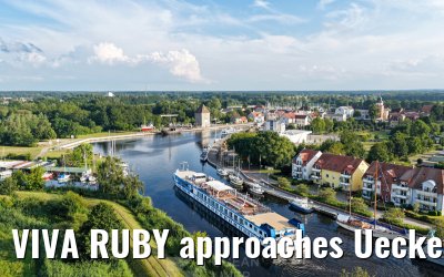VIVA RUBY approaches Ueckermünde 14.07.2025