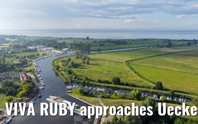 VIVA RUBY approaches Ueckermünde 14.07.2025