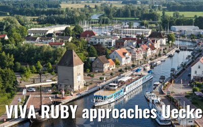 VIVA RUBY approaches Ueckermünde 14.07.2025