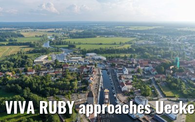 VIVA RUBY approaches Ueckermünde 14.07.2025