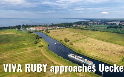 VIVA RUBY approaches Ueckermünde 14.07.2025