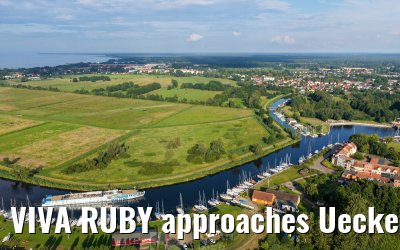 VIVA RUBY approaches Ueckermünde 14.07.2025
