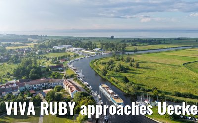 VIVA RUBY approaches Ueckermünde 14.07.2025
