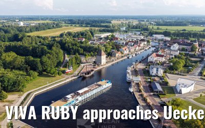 VIVA RUBY approaches Ueckermünde 14.07.2025