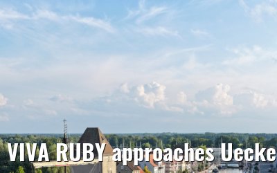 VIVA RUBY approaches Ueckermünde 14.07.2025