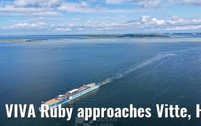 VIVA Ruby approaches Vitte, Hiddensee 09.07.2025