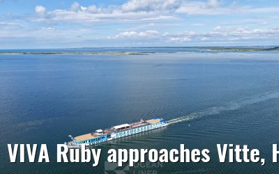 VIVA Ruby approaches Vitte, Hiddensee 09.07.2025