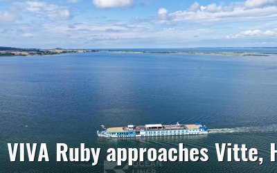 VIVA Ruby approaches Vitte, Hiddensee 09.07.2025