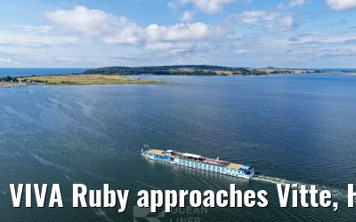 VIVA Ruby approaches Vitte, Hiddensee 09.07.2025