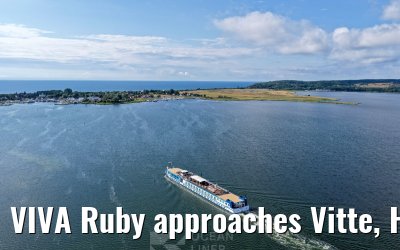 VIVA Ruby approaches Vitte, Hiddensee 09.07.2025