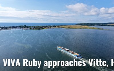 VIVA Ruby approaches Vitte, Hiddensee 09.07.2025