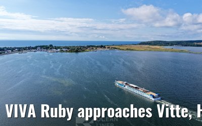 VIVA Ruby approaches Vitte, Hiddensee 09.07.2025