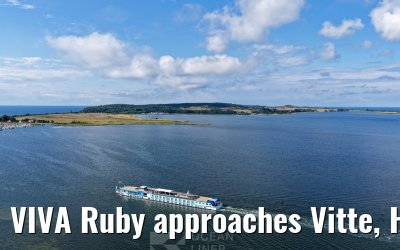 VIVA Ruby approaches Vitte, Hiddensee 09.07.2025