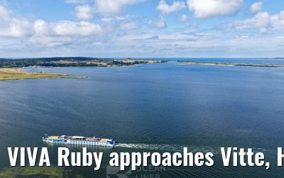 VIVA Ruby approaches Vitte, Hiddensee 09.07.2025