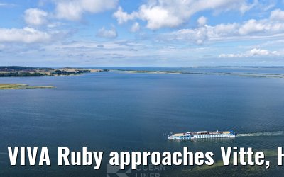 VIVA Ruby approaches Vitte, Hiddensee 09.07.2025