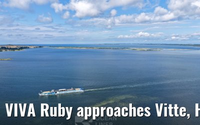 VIVA Ruby approaches Vitte, Hiddensee 09.07.2025