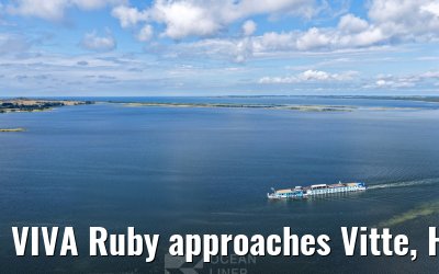 VIVA Ruby approaches Vitte, Hiddensee 09.07.2025