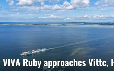 VIVA Ruby approaches Vitte, Hiddensee 09.07.2025
