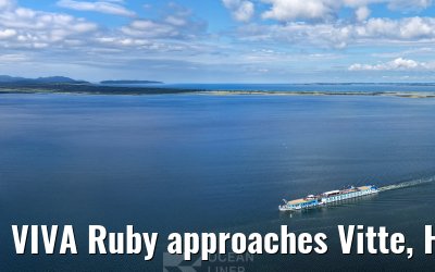 VIVA Ruby approaches Vitte, Hiddensee 09.07.2025