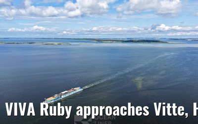 VIVA Ruby approaches Vitte, Hiddensee 09.07.2025