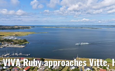VIVA Ruby approaches Vitte, Hiddensee 09.07.2025