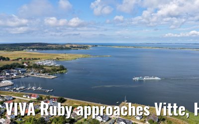 VIVA Ruby approaches Vitte, Hiddensee 09.07.2025