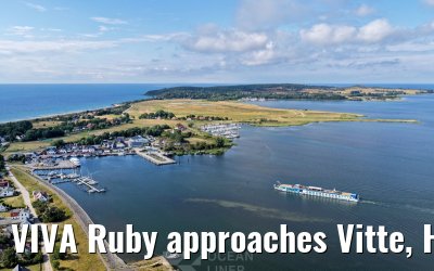 VIVA Ruby approaches Vitte, Hiddensee 09.07.2025
