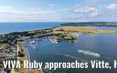 VIVA Ruby approaches Vitte, Hiddensee 09.07.2025