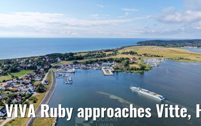 VIVA Ruby approaches Vitte, Hiddensee 09.07.2025
