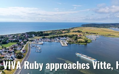 VIVA Ruby approaches Vitte, Hiddensee 09.07.2025