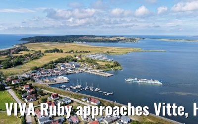 VIVA Ruby approaches Vitte, Hiddensee 09.07.2025