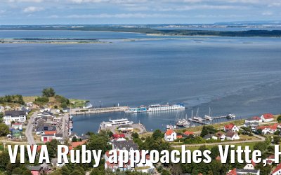 VIVA Ruby approaches Vitte, Hiddensee 09.07.2025
