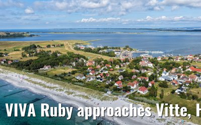 VIVA Ruby approaches Vitte, Hiddensee 09.07.2025