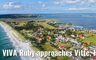 VIVA Ruby approaches Vitte, Hiddensee 09.07.2025