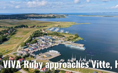VIVA Ruby approaches Vitte, Hiddensee 09.07.2025