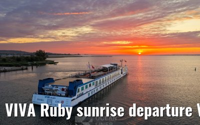 VIVA Ruby sunrise departure Vitte, Hiddensee 10.07.2025