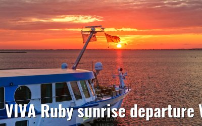 VIVA Ruby sunrise departure Vitte, Hiddensee 10.07.2025