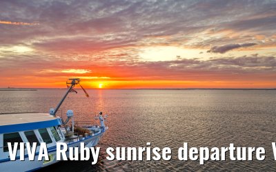 VIVA Ruby sunrise departure Vitte, Hiddensee 10.07.2025