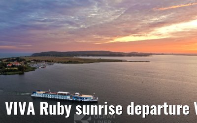 VIVA Ruby sunrise departure Vitte, Hiddensee 10.07.2025