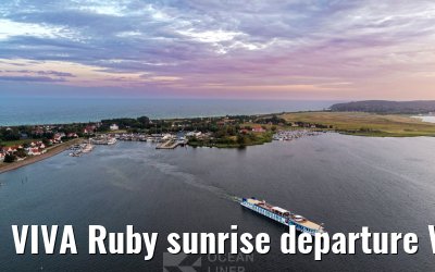 VIVA Ruby sunrise departure Vitte, Hiddensee 10.07.2025