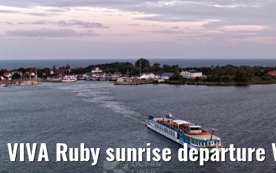 VIVA Ruby sunrise departure Vitte, Hiddensee 10.07.2025
