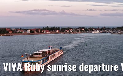 VIVA Ruby sunrise departure Vitte, Hiddensee 10.07.2025
