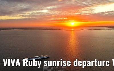VIVA Ruby sunrise departure Vitte, Hiddensee 10.07.2025