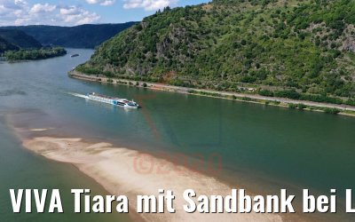 VIVA Tiara mit Sandbank bei Lorchhausen 27.06.2020