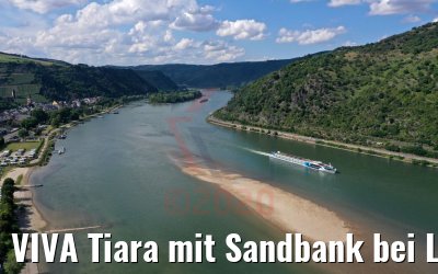 VIVA Tiara mit Sandbank bei Lorchhausen 27.06.2020