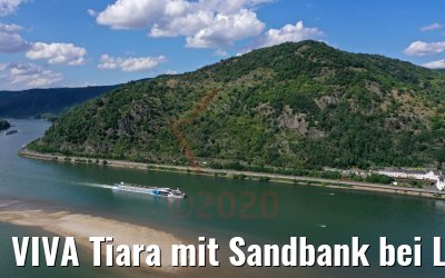 VIVA Tiara mit Sandbank bei Lorchhausen 27.06.2020