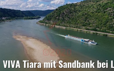 VIVA Tiara mit Sandbank bei Lorchhausen 27.06.2020