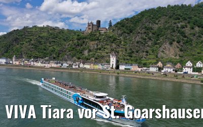 VIVA Tiara vor St. Goarshausen und Burg Katz 27.06.2020