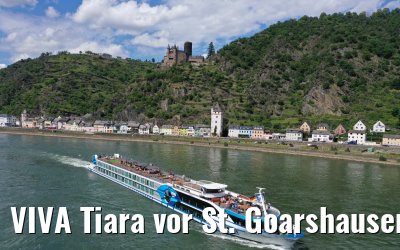 VIVA Tiara vor St. Goarshausen und Burg Katz 27.06.2020